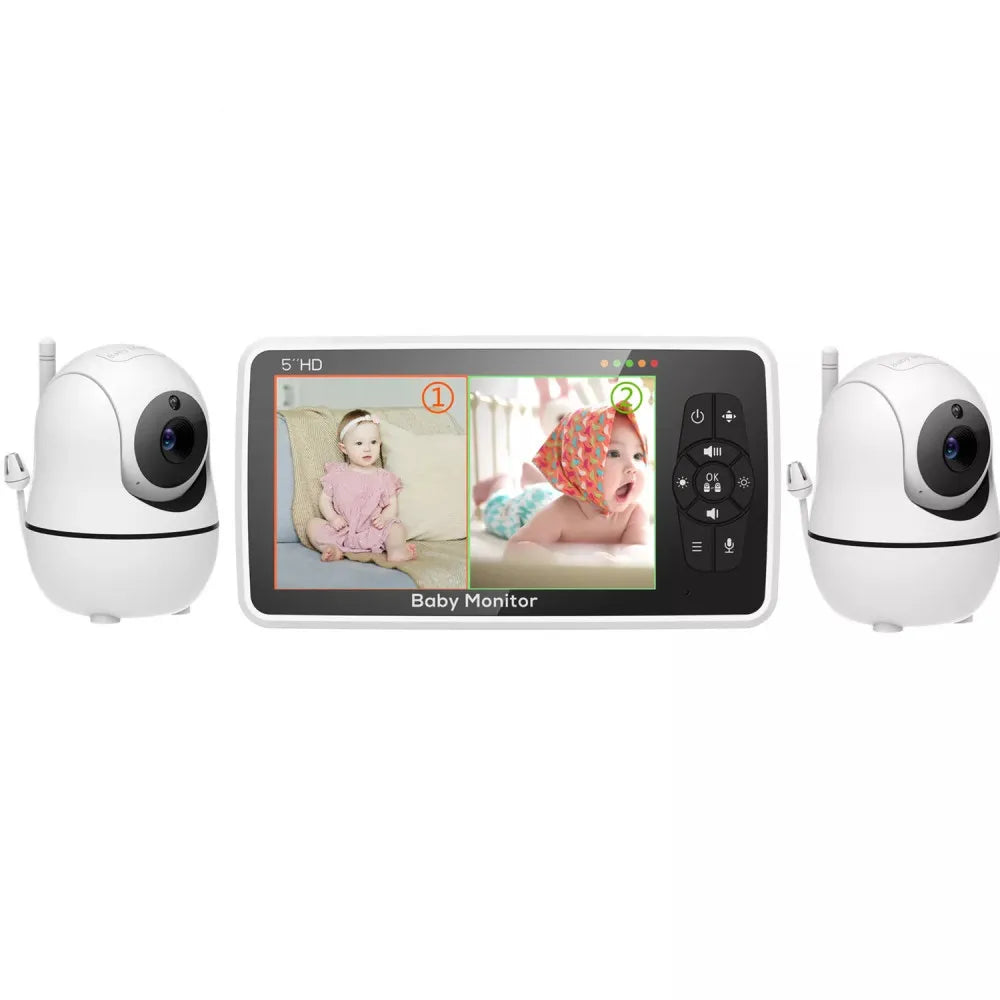 5-Inch Video Baby Monitor with Dual Cameras