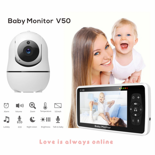 5-Inch Video Baby Monitor with Dual Cameras