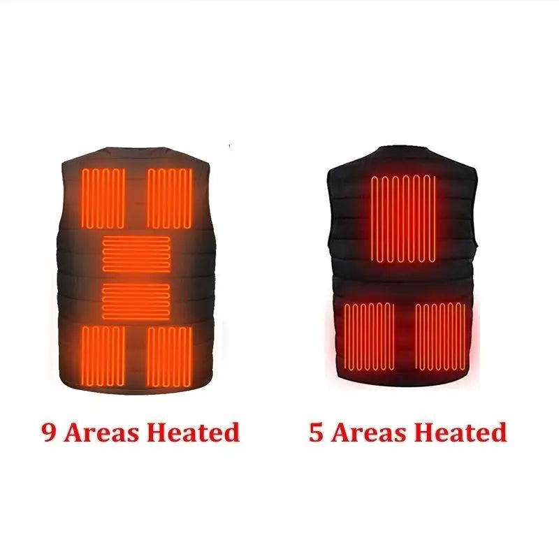 Unisex 9-Zone Electric Heated Vest