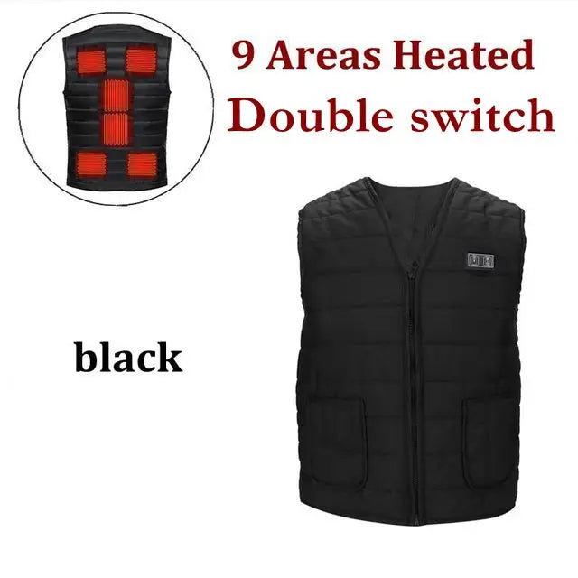 Unisex 9-Zone Electric Heated Vest