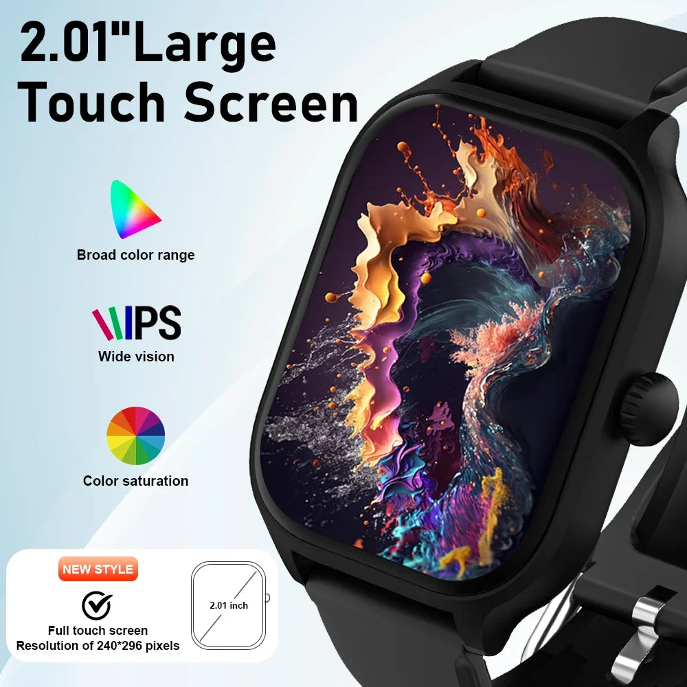 2.01-Inch HD Touchscreen Smartwatch