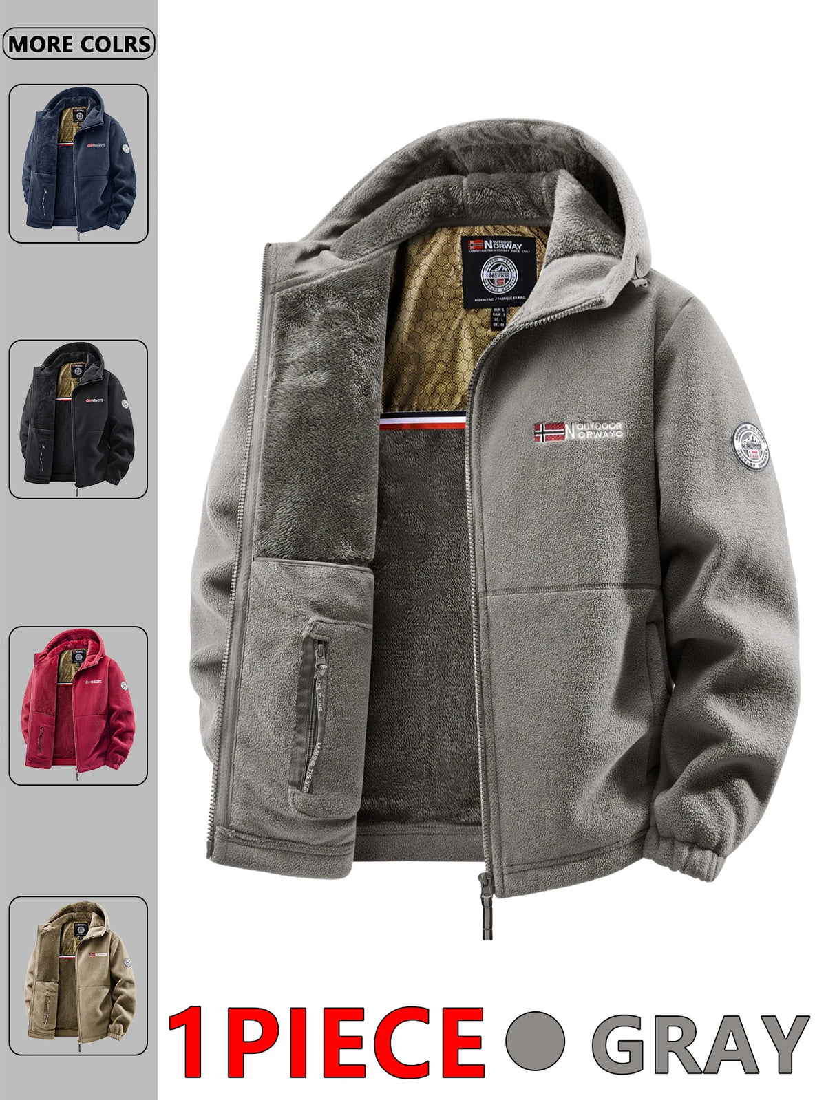Men's Casual Hooded Outdoor Jacket