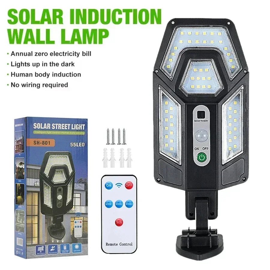 Solar LED Outdoor Wall Lights – Waterproof Garden & Security Lighting