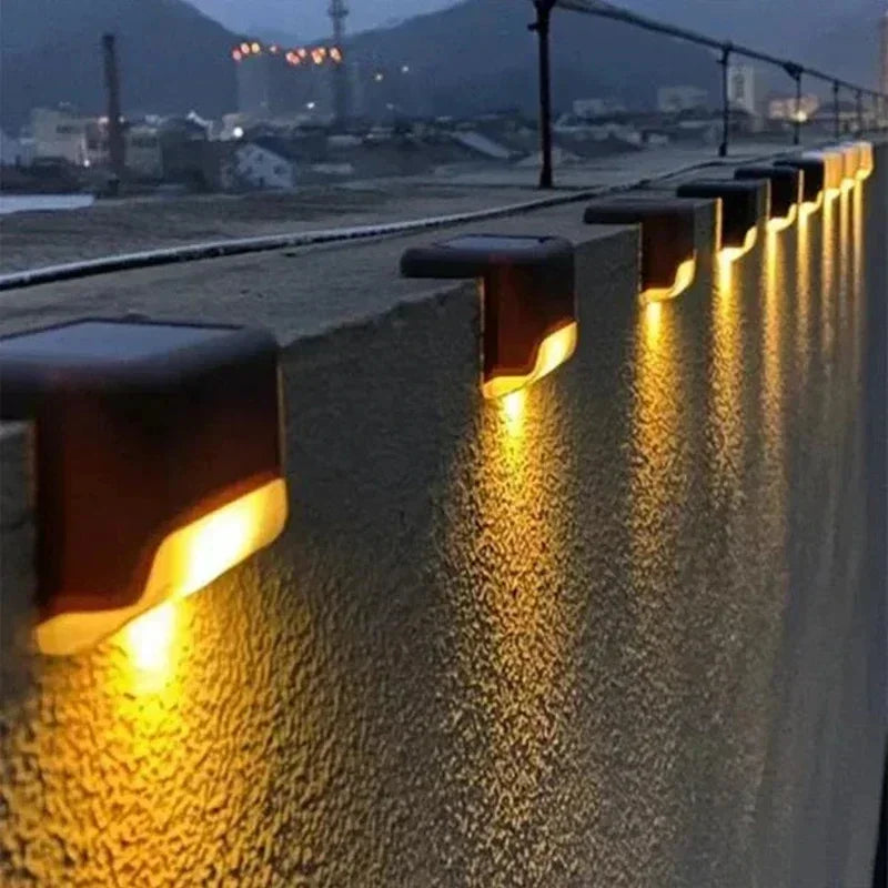 1/4/8/12/pcs Solar LED Deck Lights – Waterproof Outdoor Garden & Fence Lighting Step Lamp Patio Garden Decor