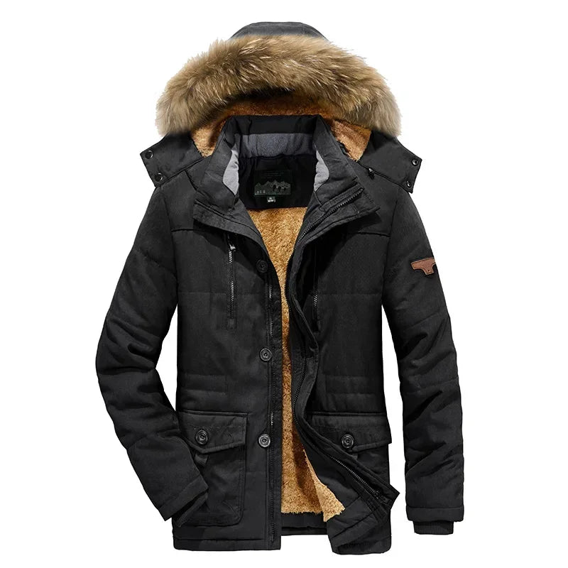 Men's Heavyweight Hooded Winter Parka