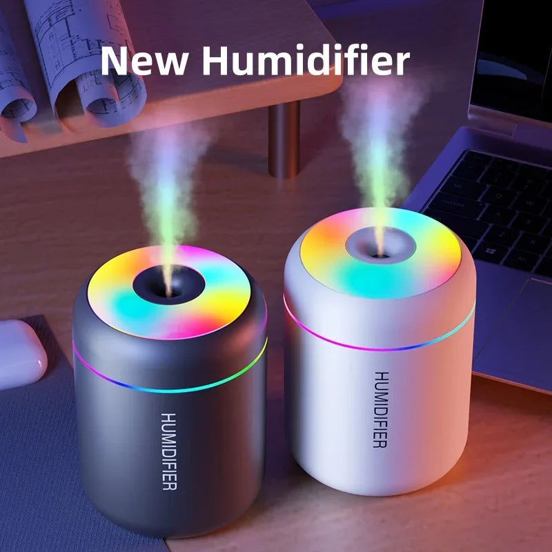 180ml USB Mini Humidifier – Portable Colour Changing Mist Diffuser