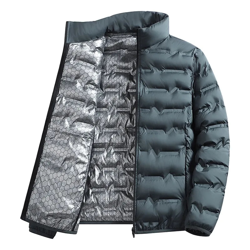 Men's Warm Fleece-Lined Puffer Jacket