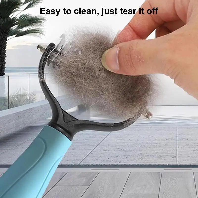 Double-Sided Pet Deshedding & Grooming Brush