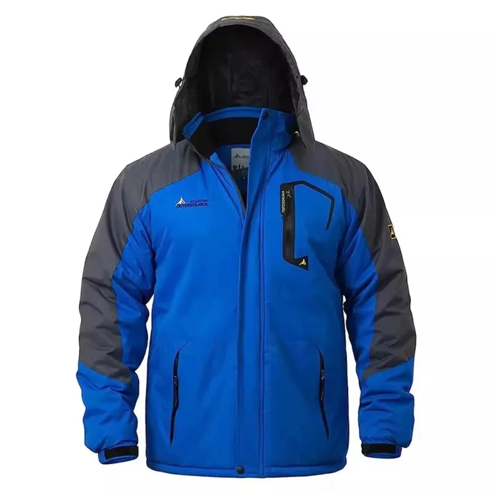 Men's Fleece-Lined Waterproof Winter Jacket