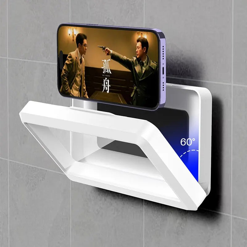 Waterproof Anti-Fog Phone Holder for Bathroom