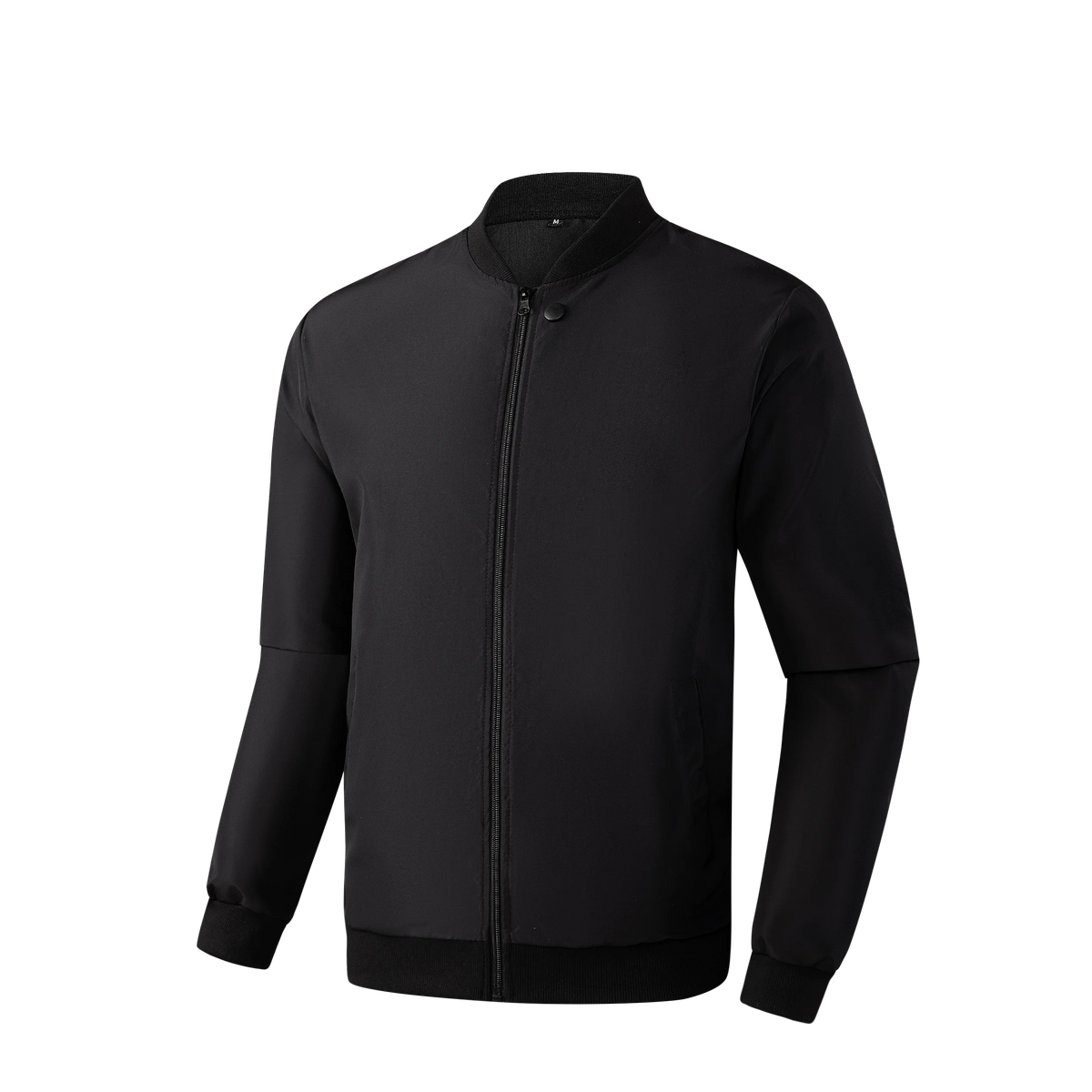 Men's Casual Zip-Up Jacket with Baseball Collar