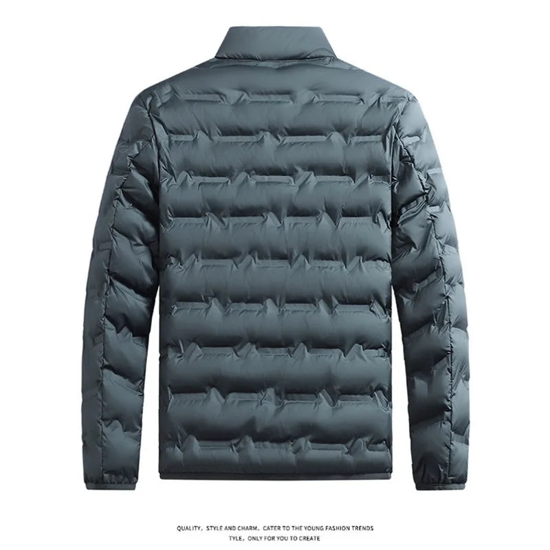 Men's Warm Fleece-Lined Puffer Jacket