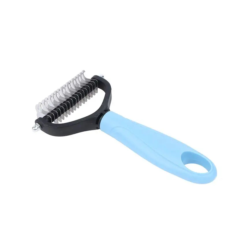 Double-Sided Pet Deshedding & Grooming Brush