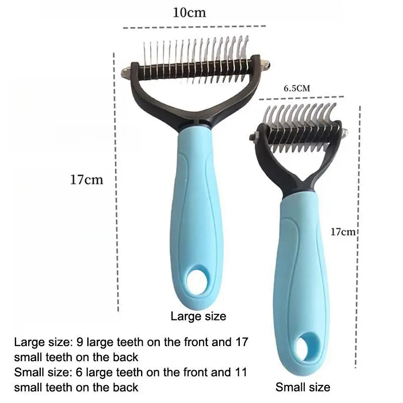 Double-Sided Pet Deshedding & Grooming Brush