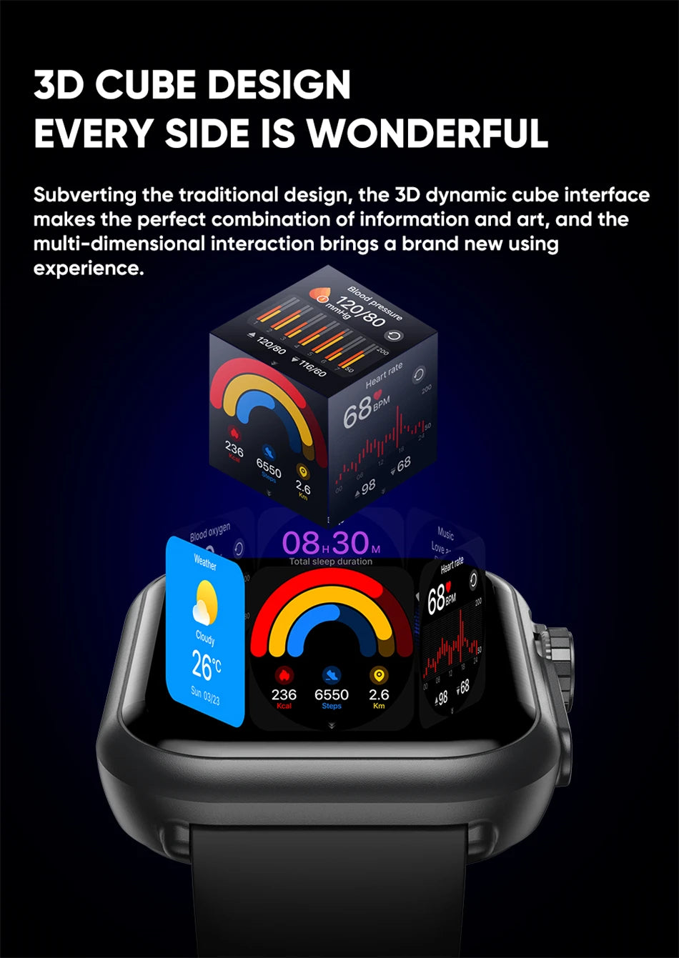 1.85-Inch HD Smartwatch for Men & Women