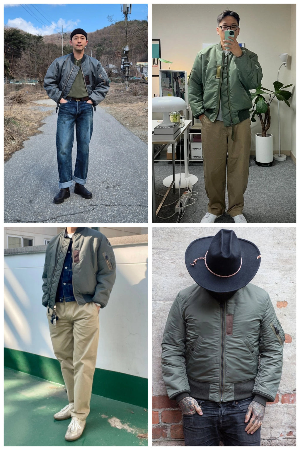 Men's MA-1 Military-Style Bomber Jacket