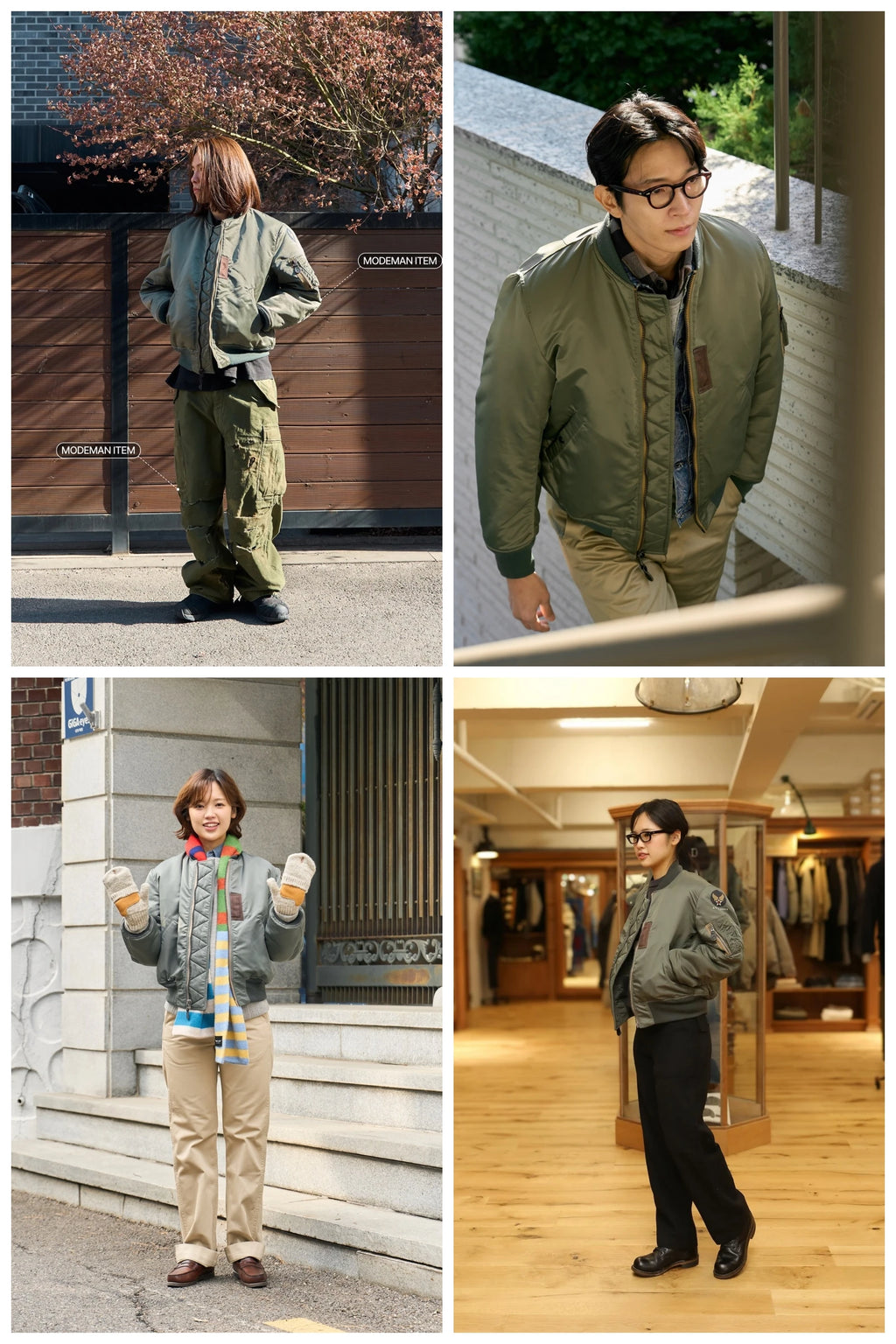 Men's MA-1 Military-Style Bomber Jacket