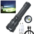 Rechargeable LED Tactical Flashlight with Display