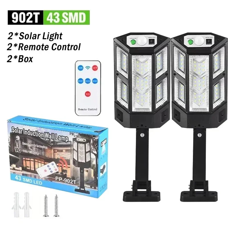 Solar LED Outdoor Wall Lights – Waterproof Garden & Security Lighting