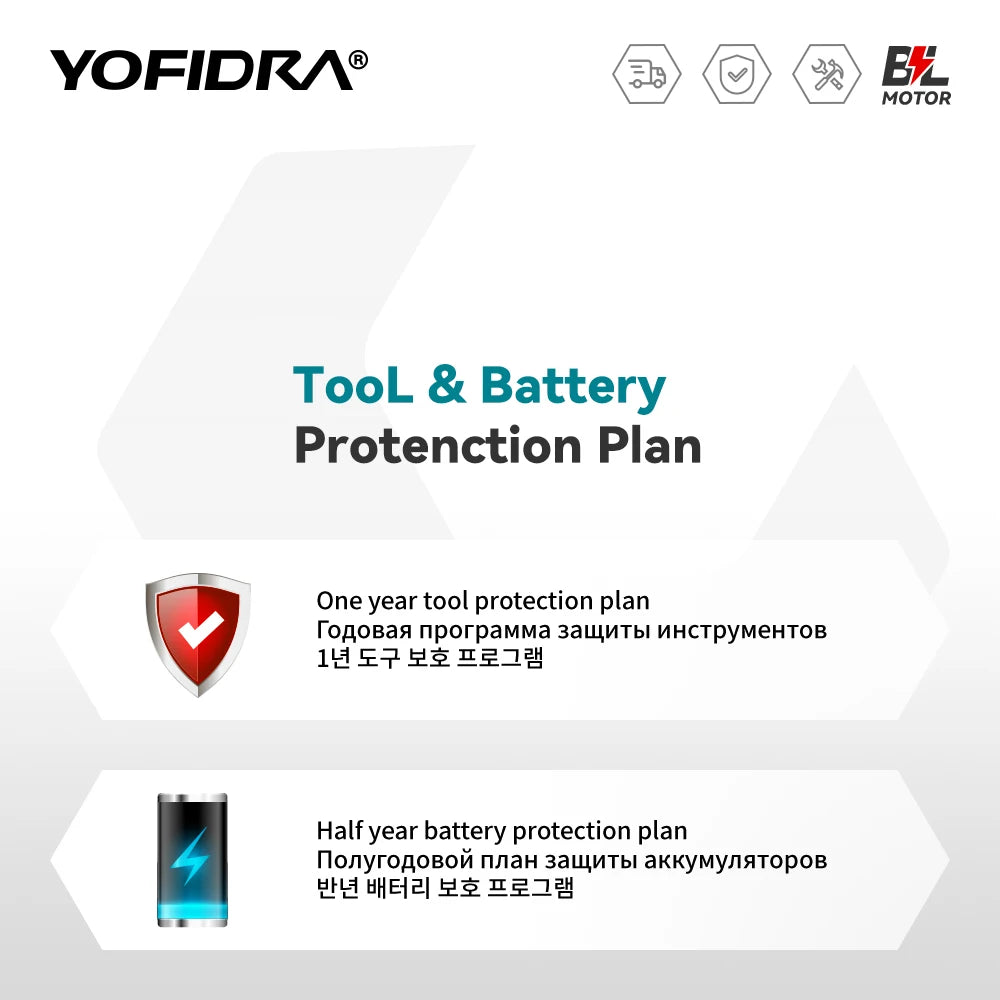 YOFIDRA Brushless Cordless Impact Drill