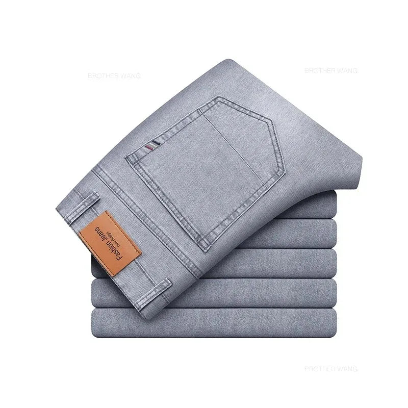 Men's Lightweight Stretch Casual Jeans