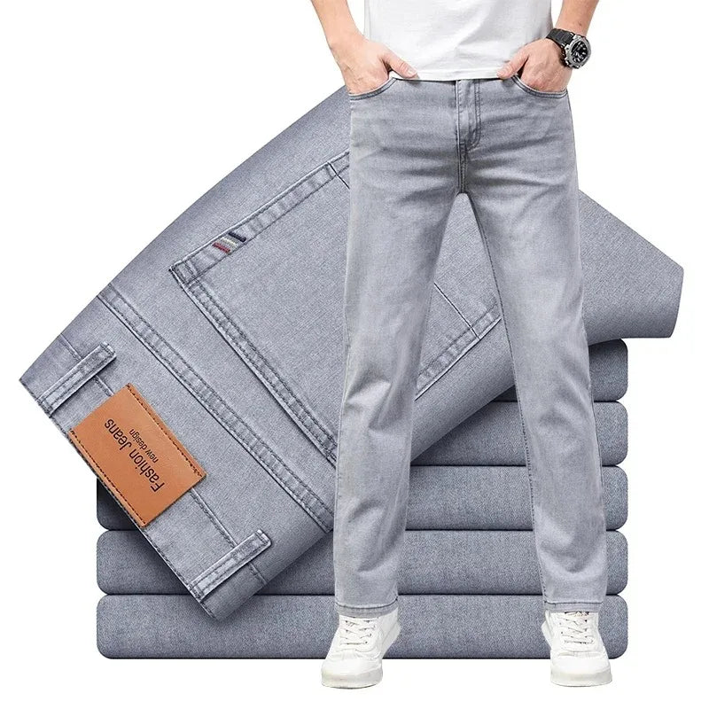 Men's Lightweight Stretch Casual Jeans