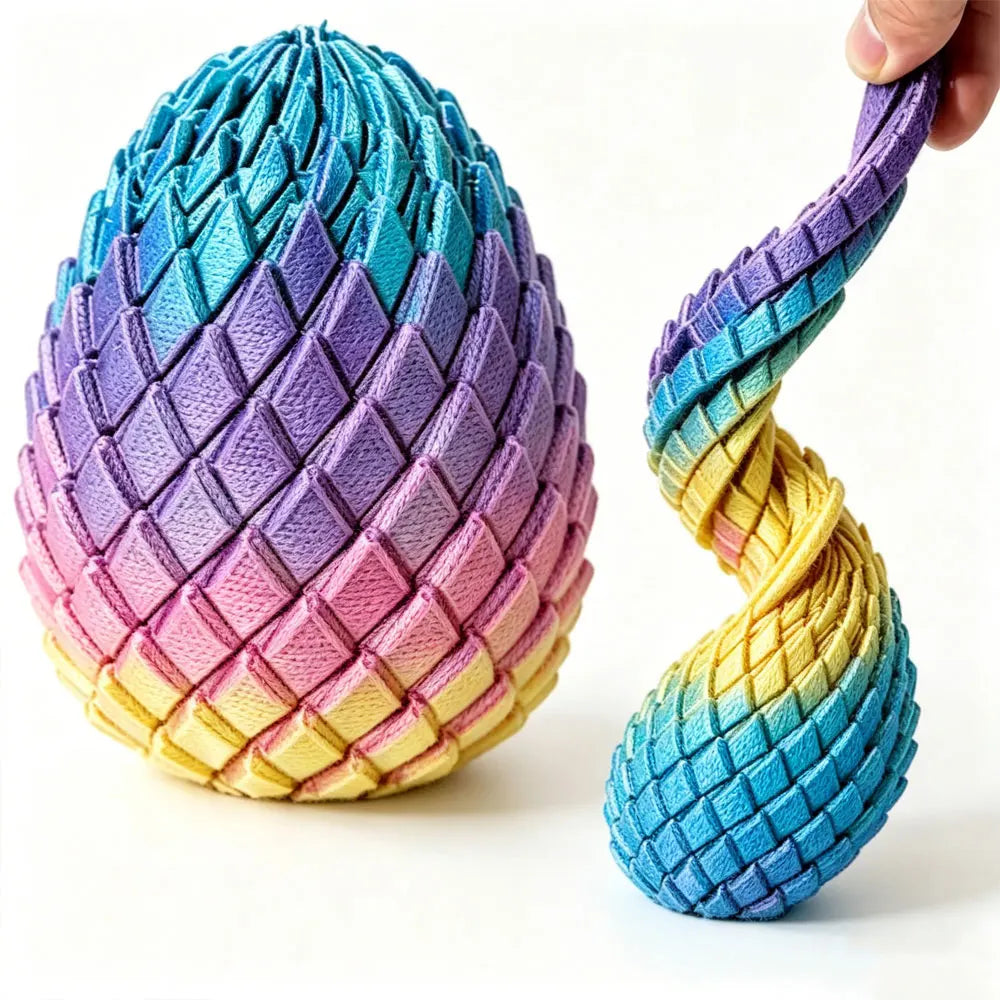 3D Printed Dragon Egg Fidget Toy – Articulated Dragon