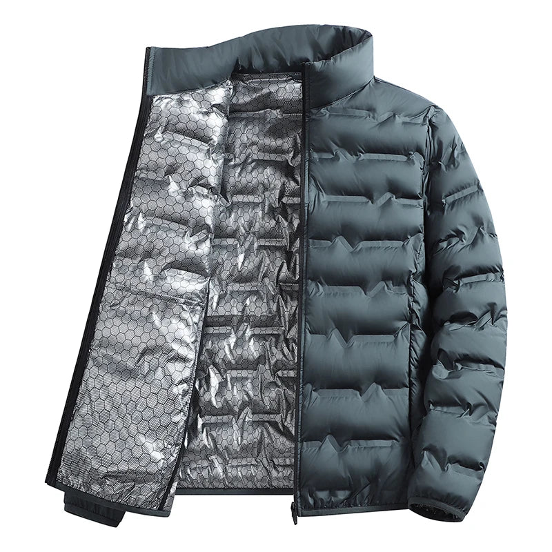 Men's Warm Fleece-Lined Puffer Jacket