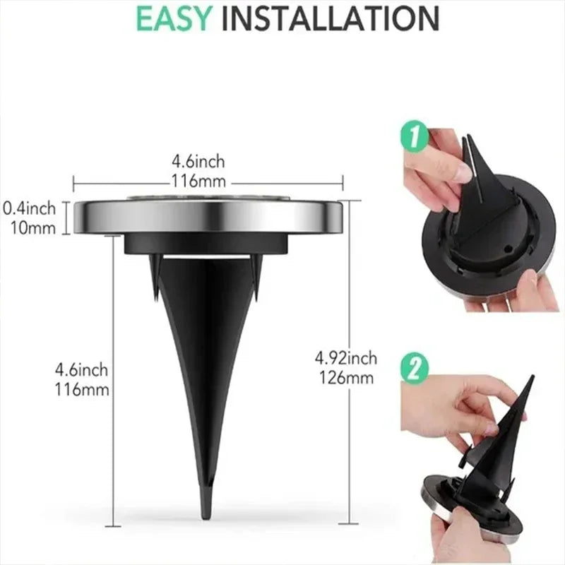 Solar Powered Ground Lights – Waterproof Outdoor Garden & Pathway Lighting