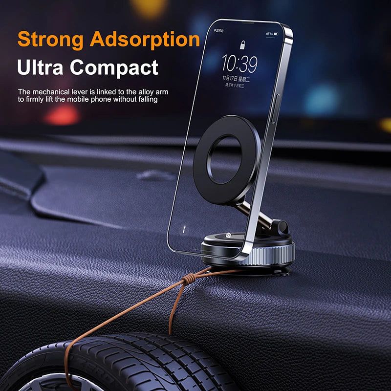 360° Magnetic Vacuum Suction Phone Holder