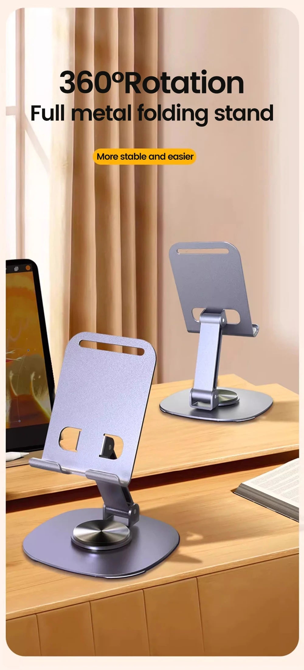 Adjustable Rotating Desktop Phone Stand