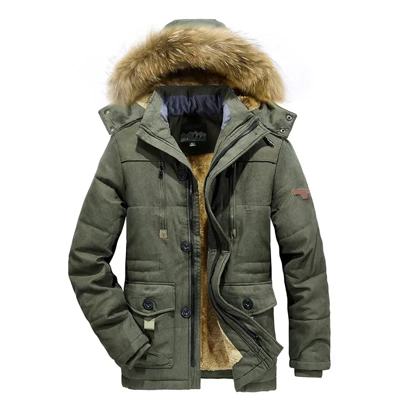 Men's Heavyweight Hooded Winter Parka