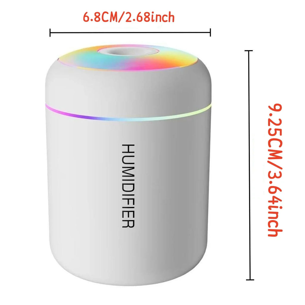 180ml USB Mini Humidifier – Portable Colour Changing Mist Diffuser