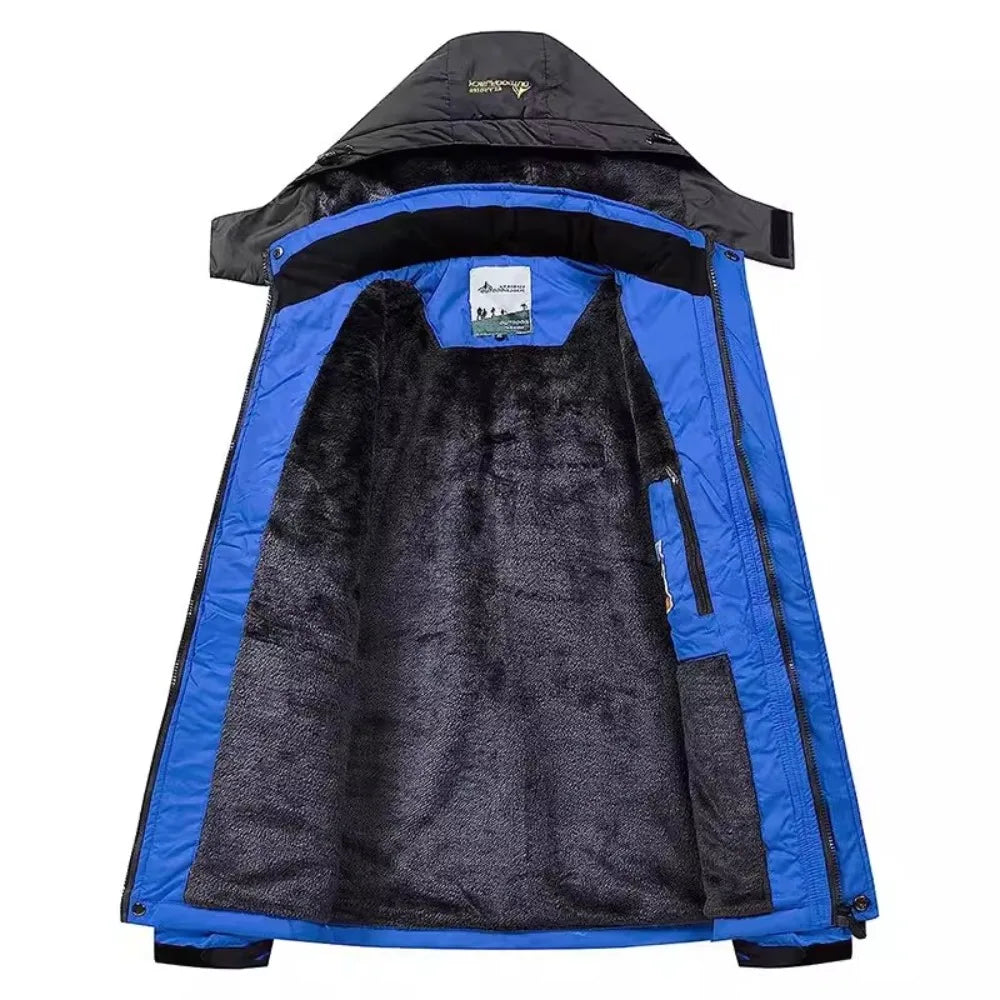 Men's Fleece-Lined Waterproof Winter Jacket