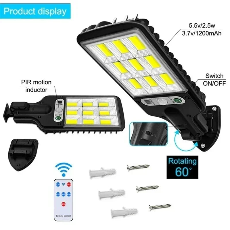 Solar LED Outdoor Wall Lights – Waterproof Garden & Security Lighting
