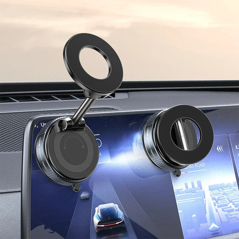 360° Magnetic Vacuum Suction Phone Holder