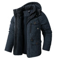 Men's Fleece-Lined Hooded Winter Parka
