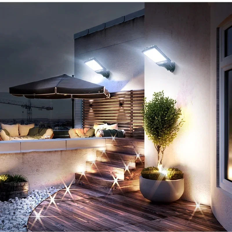 Solar LED Outdoor Wall Lights – Waterproof Garden & Security Lighting