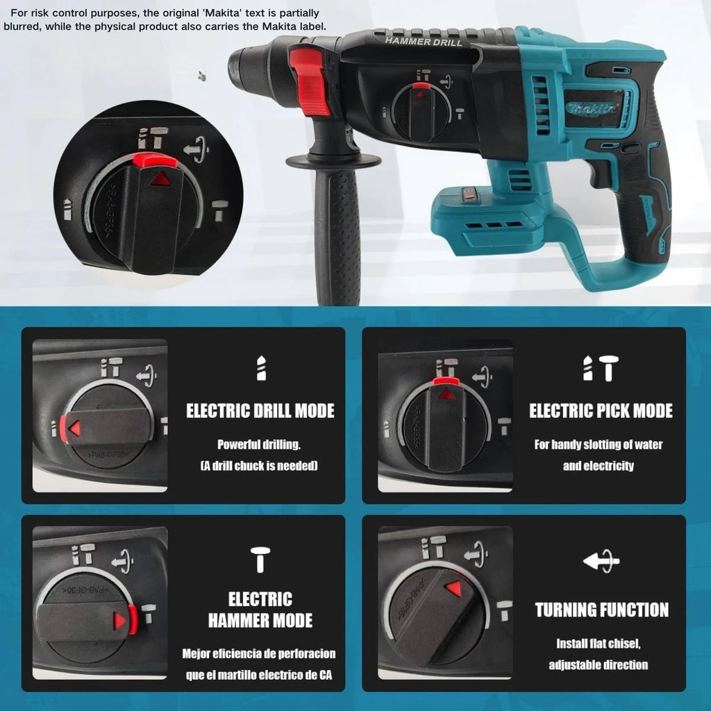 Makita 26mm 18V Brushless Cordless Hammer Drill