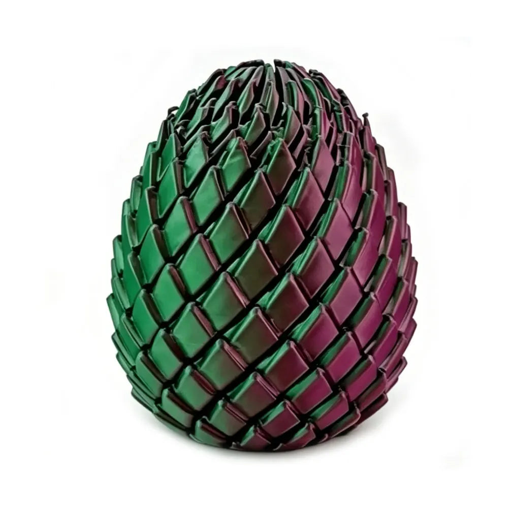 3D Printed Dragon Egg Fidget Toy – Articulated Dragon