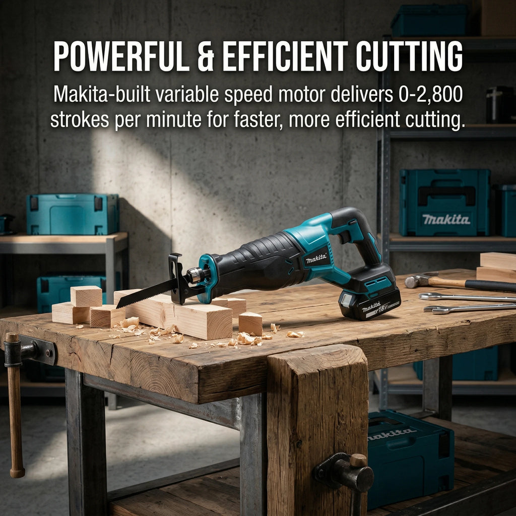 Makita Cordless Reciprocating Saw for Wood & Metal