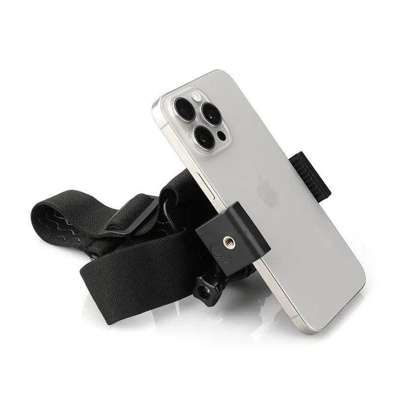 Head-Mounted Phone Holder for POV Video Recording