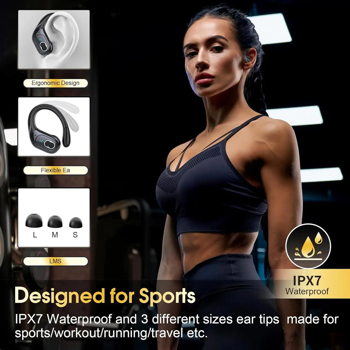 Bluetooth 5.4 Wireless Sports Earbuds