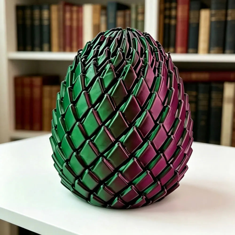 3D Printed Dragon Egg Fidget Toy – Articulated Dragon