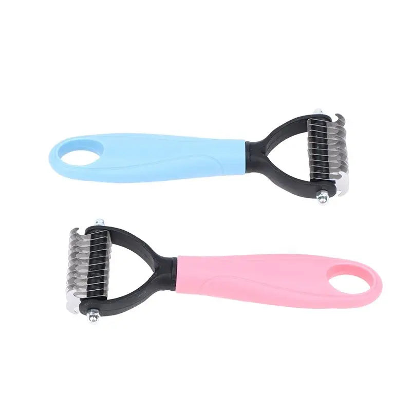 Double-Sided Pet Deshedding & Grooming Brush
