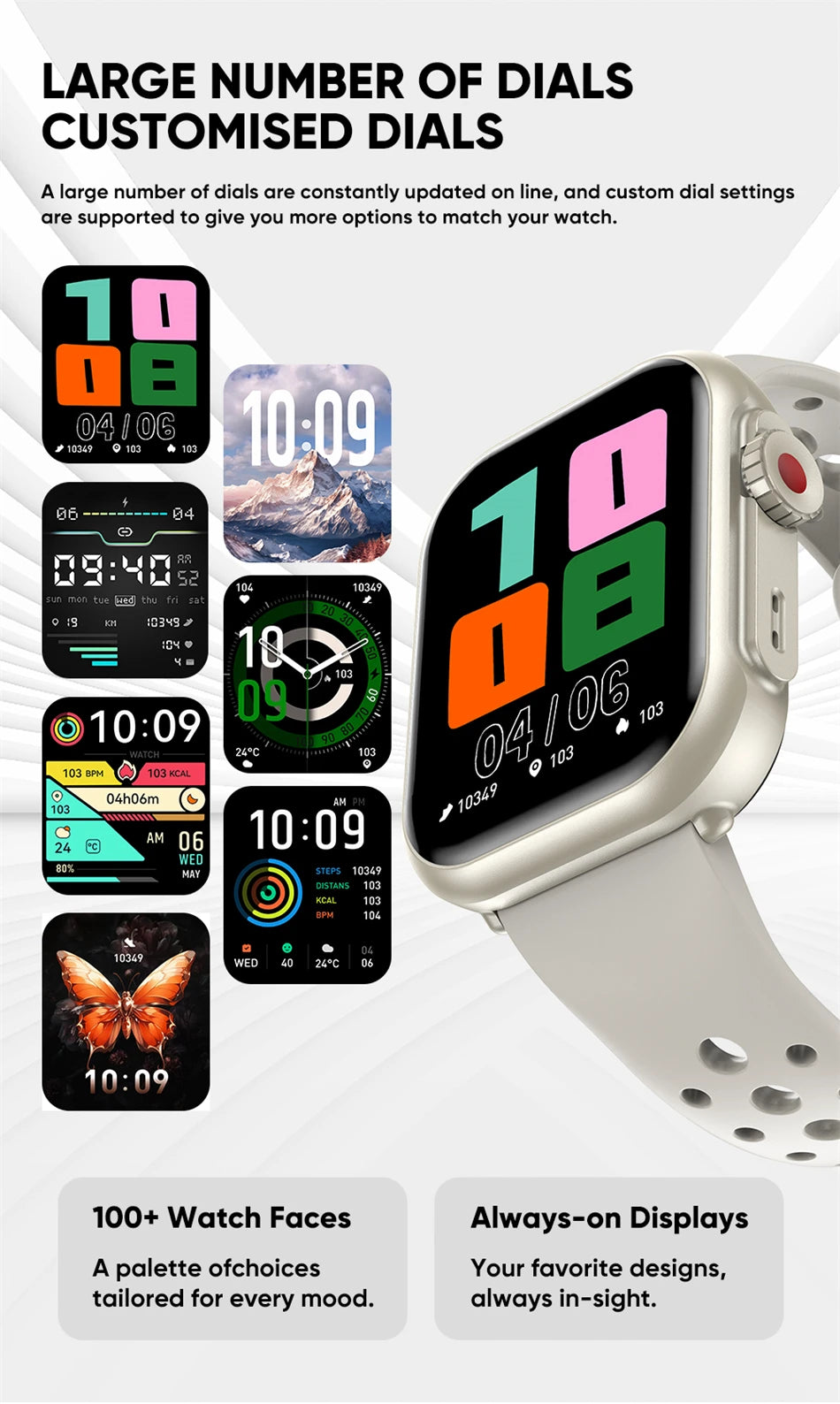 1.85-Inch HD Smartwatch for Men & Women