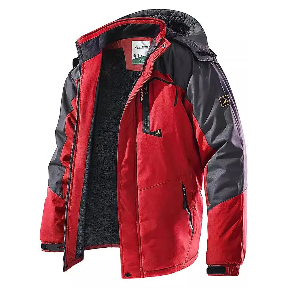 Men's Fleece-Lined Waterproof Winter Jacket