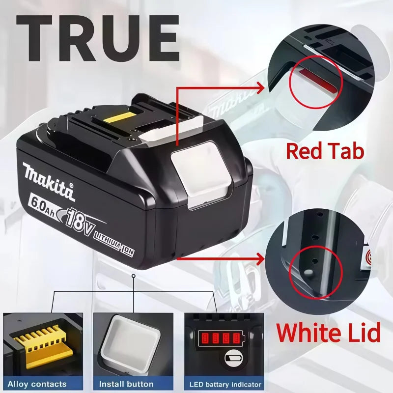 Makita BL1860B 18V 6Ah Lithium Battery
