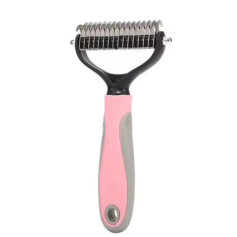 Double-Sided Pet Deshedding & Grooming Brush