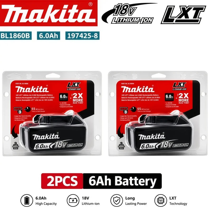 Makita BL1860B 18V 6Ah Lithium Battery